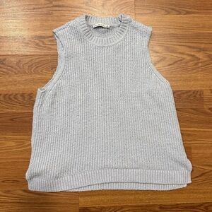 Abercrombie Baby Blue Knitted Sweater Tank XL